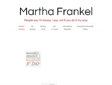 Tablet Screenshot of marthafrankel.com